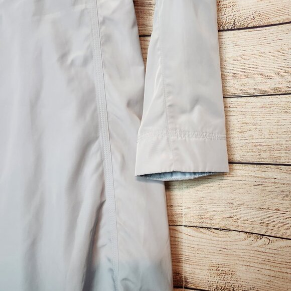 Athleta Drip Drop Rain Jacket Hooded Water-Repellent Long Women's Size XS Gray - Picture 14 of 16